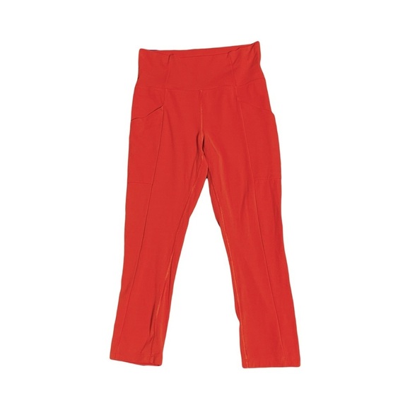 REI Coop | Dark Orange Take Your Time Crop Pocket Leggings, Medium - Picture 1 of 4